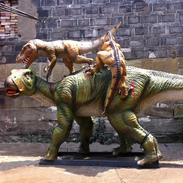 outdoor size dinosaur fight and dinosaur national park for event