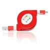 Hot Selling Custom Products Type C Micro Retractable 2 in 1 Flat USB Cable