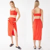 Women summer clothing two pieces set skirt and top