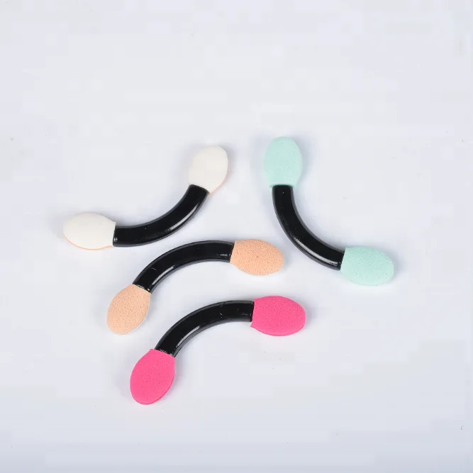 
Disposable Dual Sided Eyeshadow Brush Sponge Tipped Oval Makeup Brush Eyeshadow Applicator 