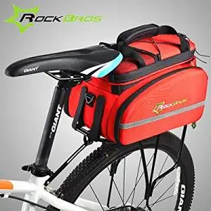 Lifebicycle Rear Seat Bag Multifunction Expandable Waterproof Mtb Bicycle Pannier Bag Bike Rack Bag With Rain Cover Shopee Malaysia