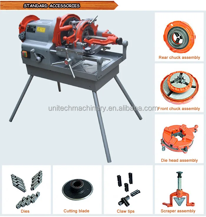 Electric Portable Rigid Pipe Threader 1/2"2" Buy Electric Portable