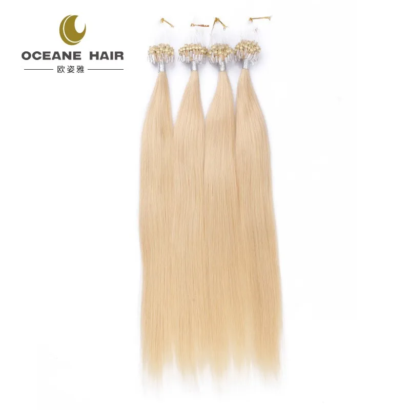 Brazilian Micro Ring Loop Hair Extensions Thick Soft Nano Hair