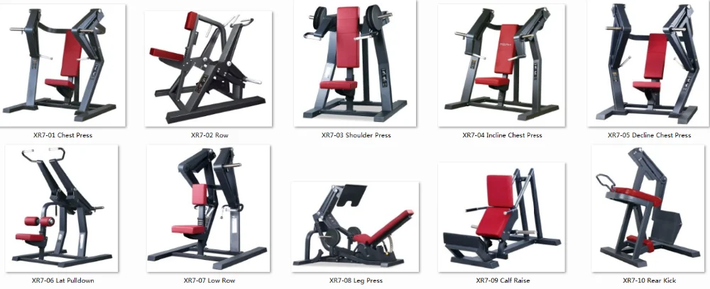 commercial-free-weight-gym-equipment-chest-press-xr701-buy-exercise