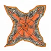 Wholesale Best Selling New Model Instant Chain Pattern Printing Lady Face Hijab Silk Feeling Square Scarf