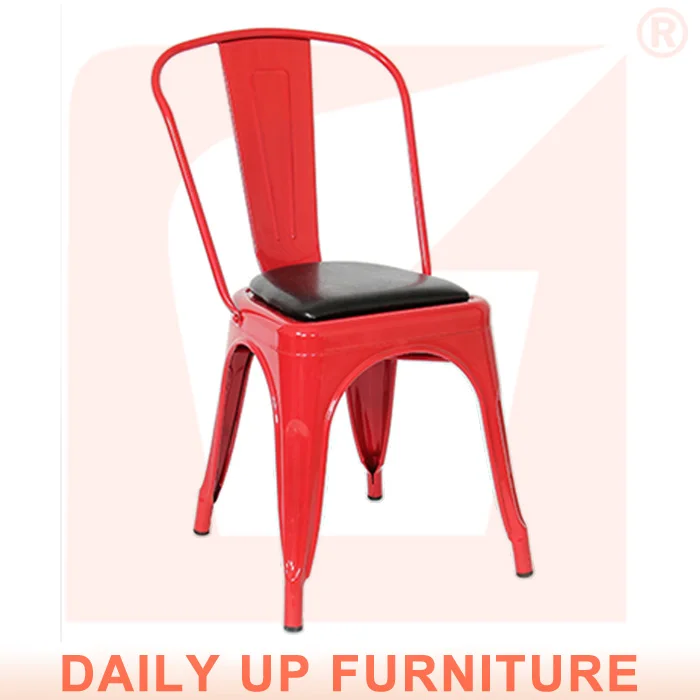 Armless Factory Metal Chair Heavy Duty Industrial Dining Chair Vintage Toli Marais Iron Chair