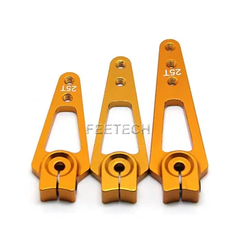 3 Corni Servo In Alluminio Blu 25T Per Futaba/Savox, Apex RC Products #8027
