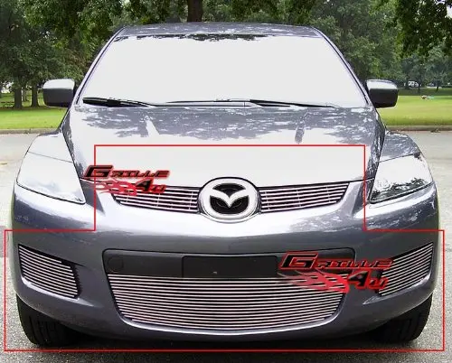 Partslink Number MA1036108 OE Replacement Mazda CX7 Front Bumper Grille