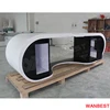 High Glossy Italian Office Google Table Artificial Marble Executive Computer Desk