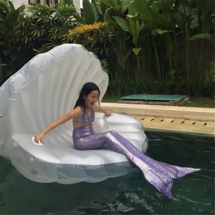 inflatable seashell pool float