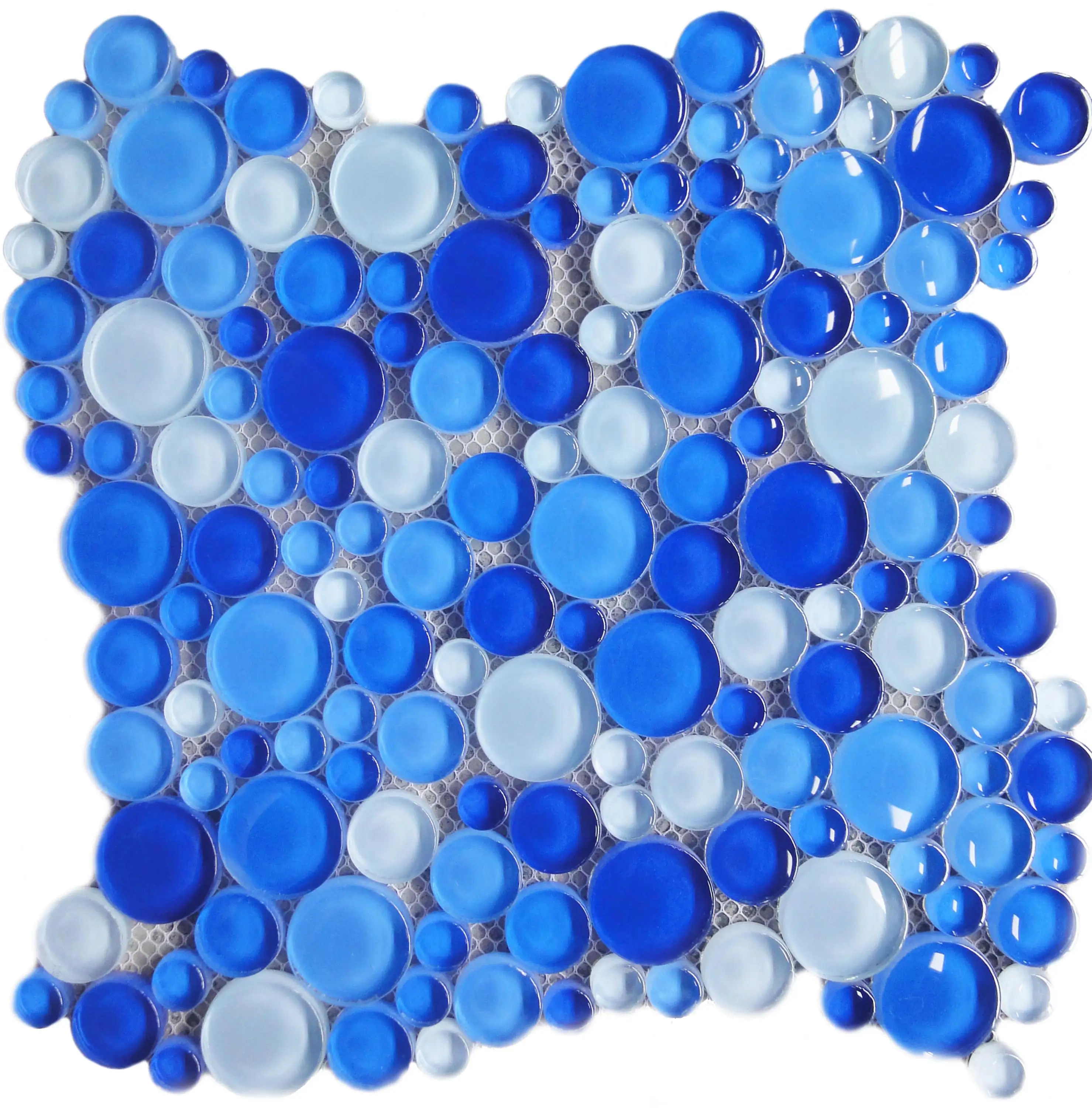 Aqua Bubble Round Blue Gl Mosaic Tile Aqua Bubble Round Blue Gl Mosaic Tile Tiles