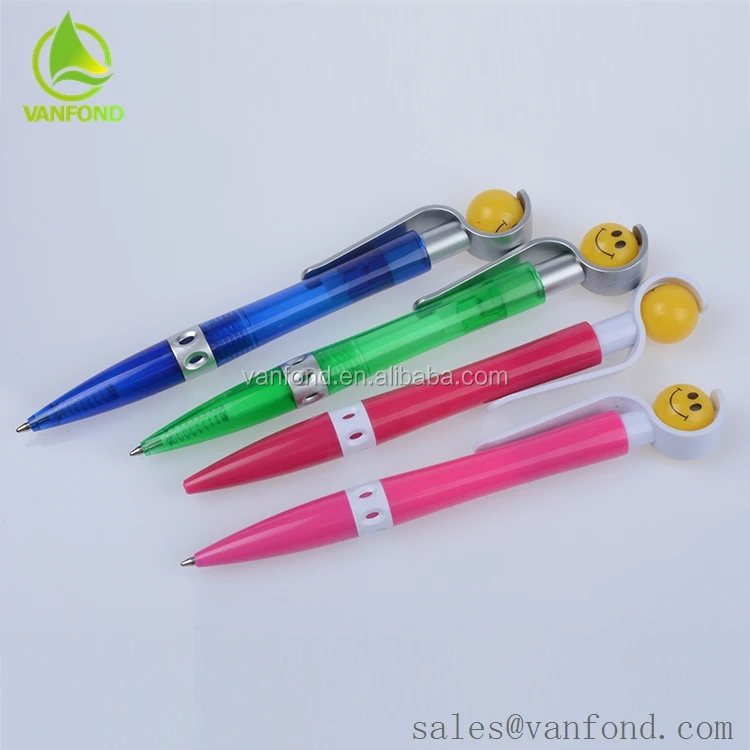 Promotional New Novelty Ball Pen With Smile Face On Ball Clip Buy Novelty Ball Pen,New Novelty