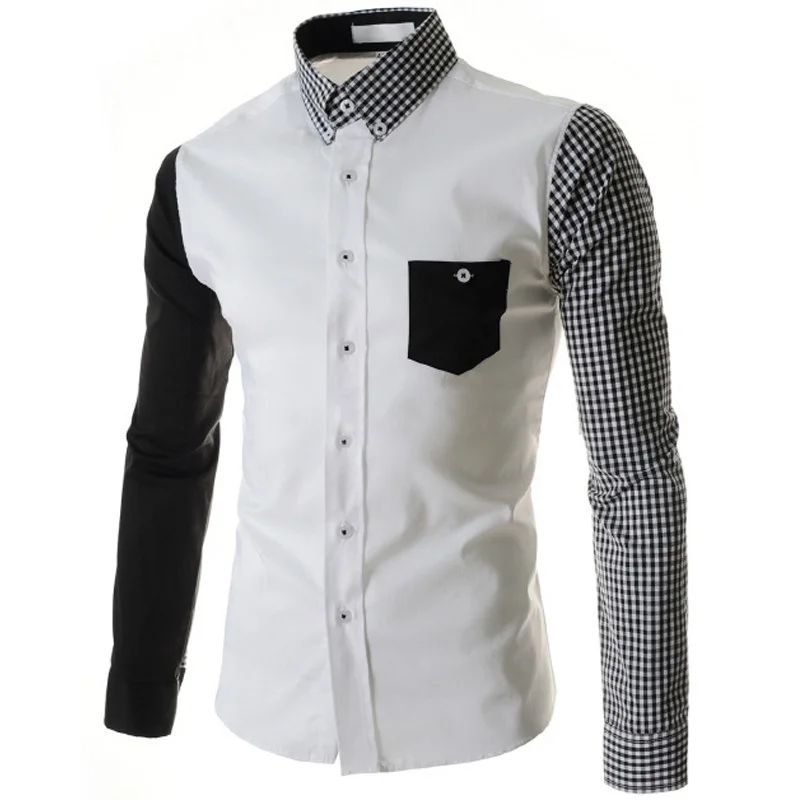 black & white mens shirts