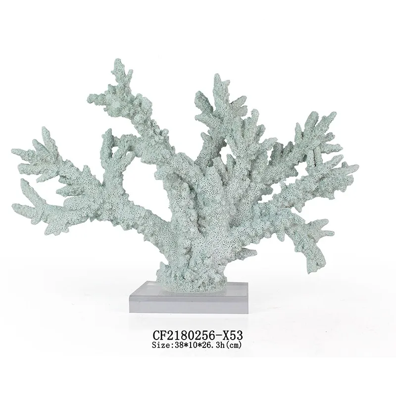 Artificial Resin Coral Reef Decor Acrylic Base Home Decoration supplier