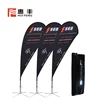guangzhou factory custom cheap logo beach flag banner pole