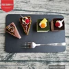 Kitchen use modern 30x20cm black rectangle with scrape edge