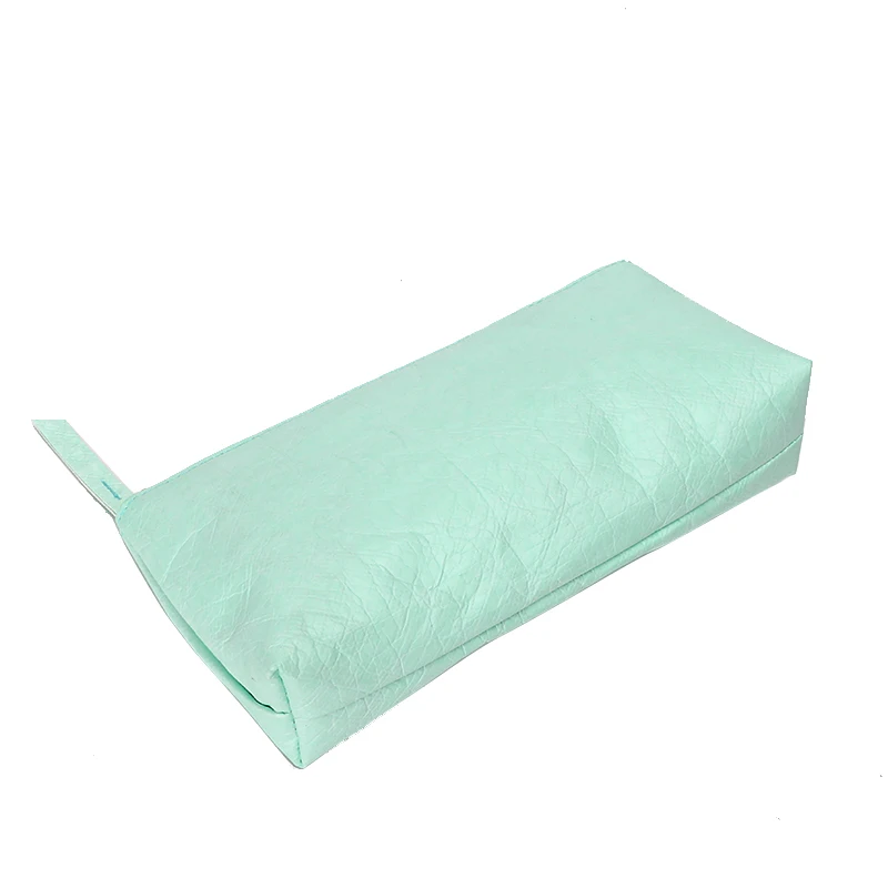 BSCI Factory Custom Tyvek wash bag eco-friendly washable tyvek paper makeup brush pouch waterproof tyvek toiletry bag