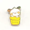Custom Kawaii Hard Enamel Lapel Pins Of Cute Puppy Enamel Pin For Children's Study