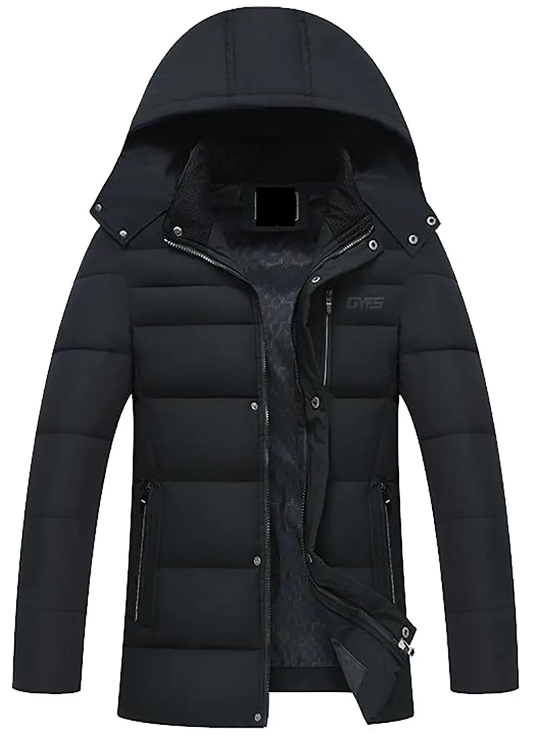 Yayu Mens Winter Lightweight Thicken Coat Puffer Jacket Outwear with Hood