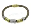 New Plastic jewelry Bracelet Stainless Steel Rhinestone Clay Pave and Silicone 1136752