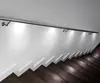 Deck and stair glass railing with led light