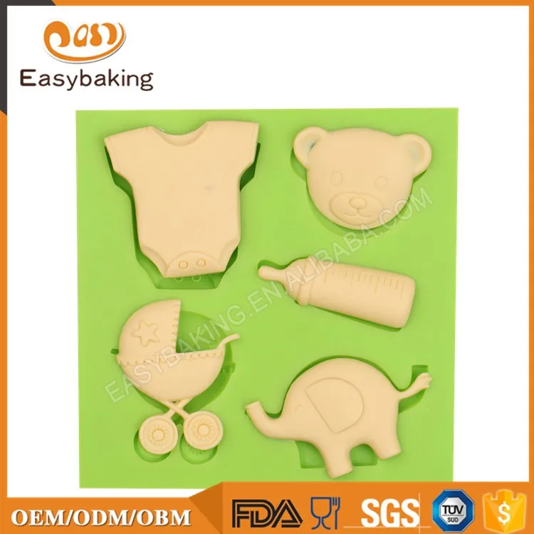 ES-1215 Baby thing series 5 cavity silicone molds