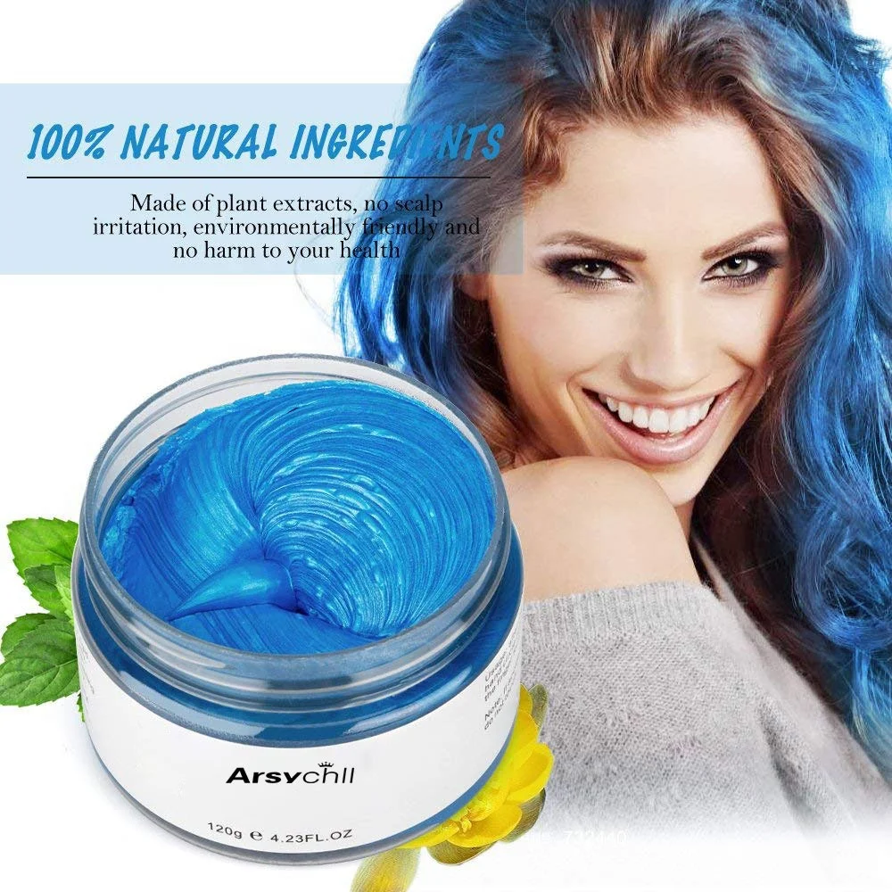Unisex Fashion Granny Silver Grey Hair Semi Permanent Temporary