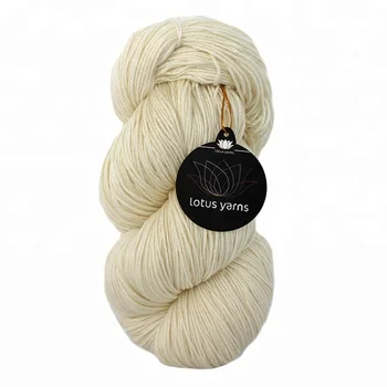 white wool yarn