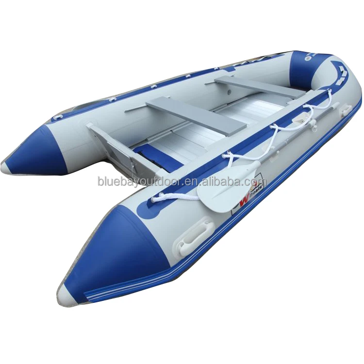 Oem Inflatable Rubber Fishing Boat Rowing Boat With Aluminum Floor