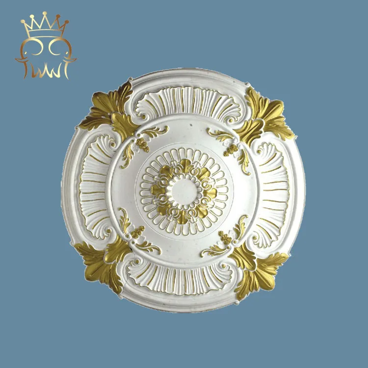 Polyurethane Flat Ceiling Medallions For Home Decoration Pu Material