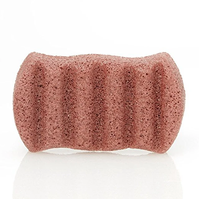 konjac sponge all natural french red clay body sponge for dry or