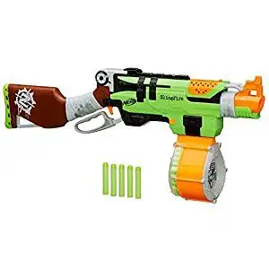 Nerf Zombie Strike SlingFire Blaster Rifle Gun with 25 Dart Drum and 31 Darts Exclusive Limited Edition