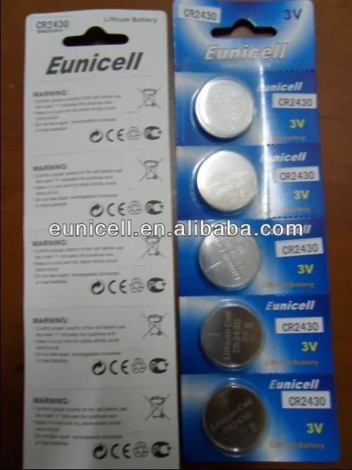 3v Cr2430 Battery Cr Series 3v Lithium Button Cell For Watch Battery