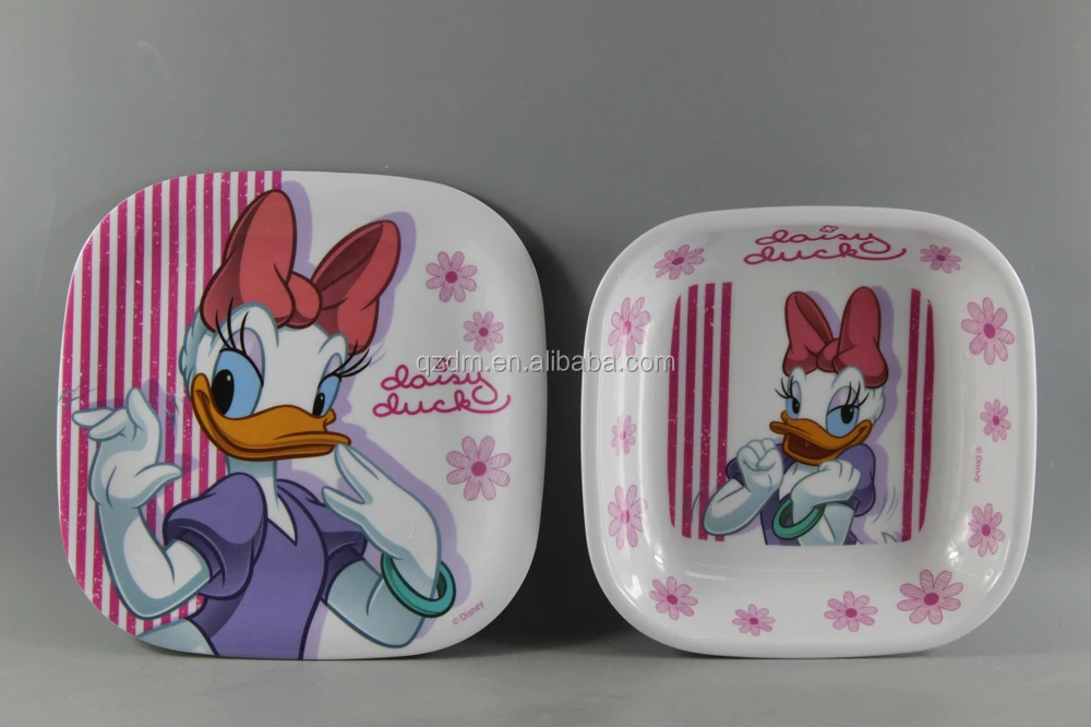 Popular Design Melamine Square Dinner Set For Children