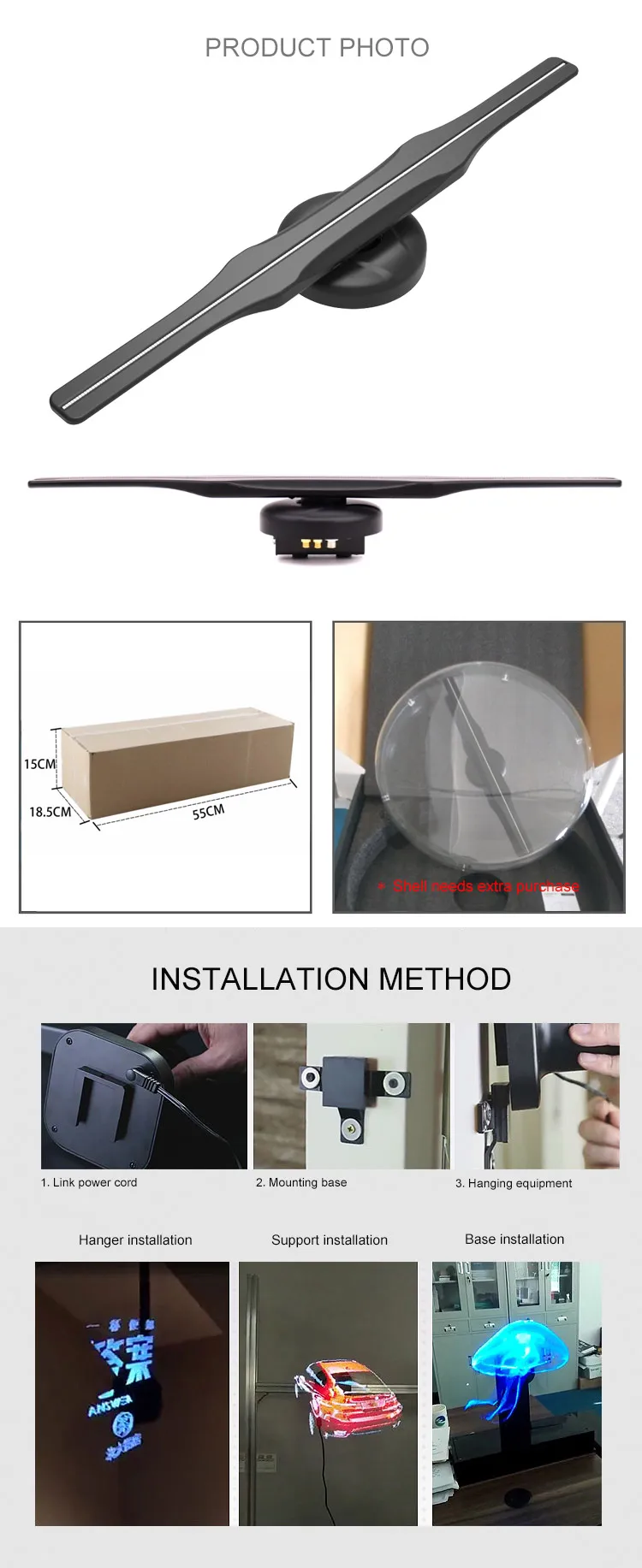 3D led Advertising Display