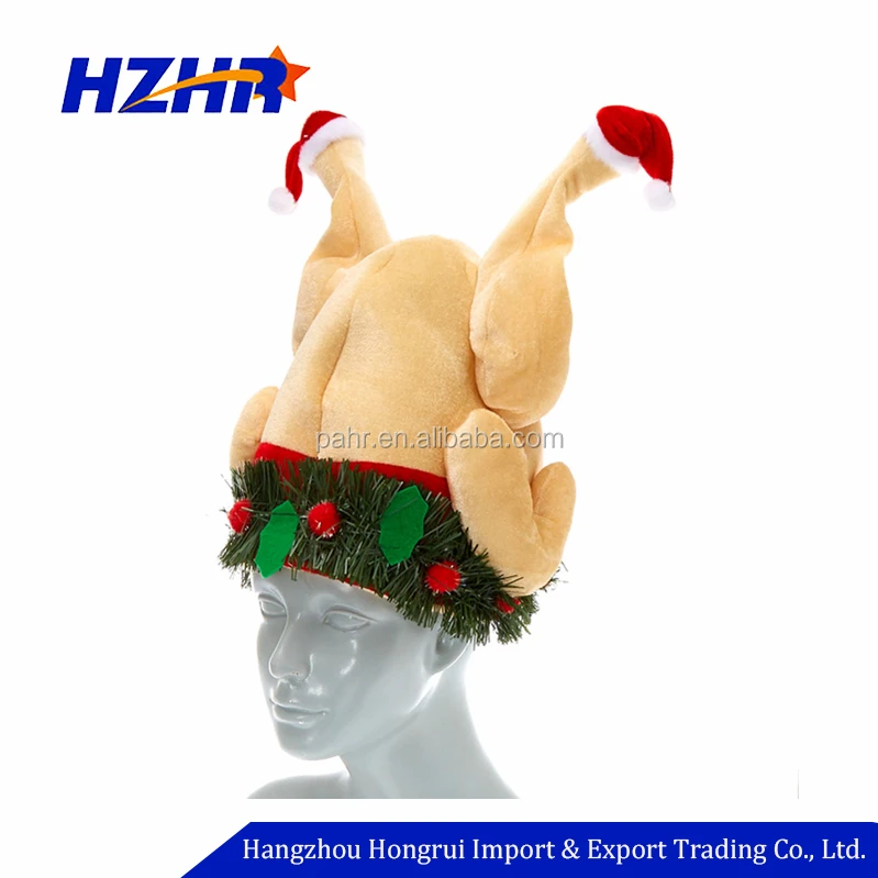 plush turkey hat