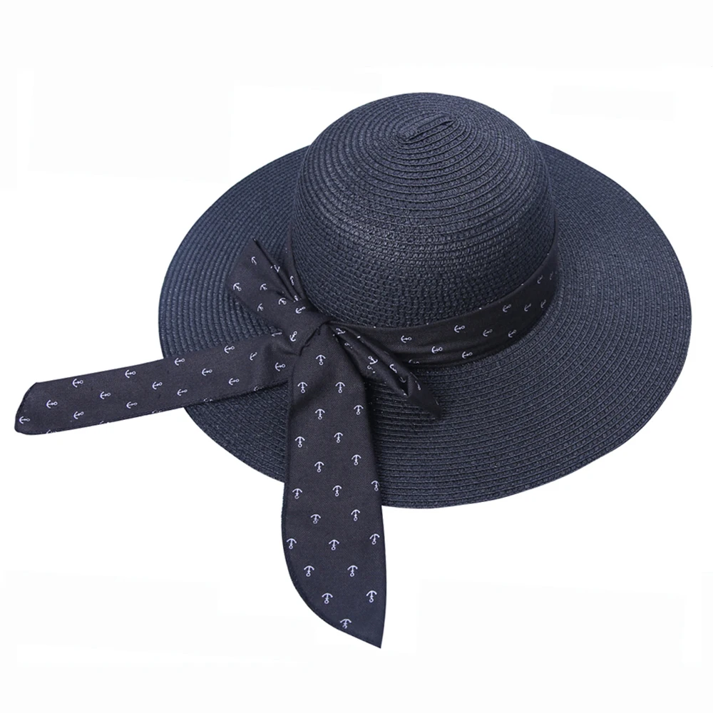 Jakijayi 2019 New Style Wide Brim Bowknot Paper Straw 