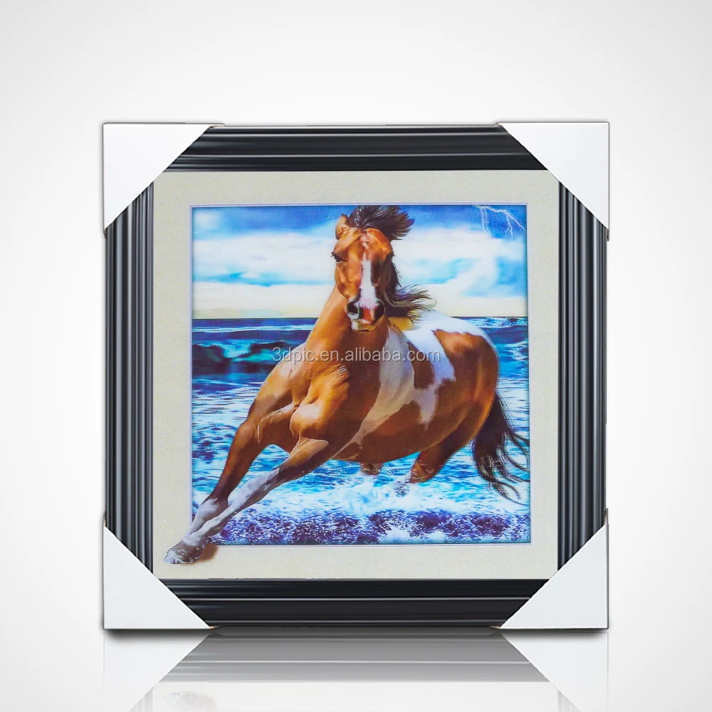 5d Animal Picture Horse 3d 5d Lenticular Picture Posters Customized 