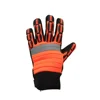 Customized Hi Viz Anti Slip Mechanic Safety Protective Work Gloves For Industry
