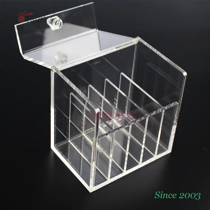 Crystal Handle Lid 5 Divided Acrylic Box Customized Design Buy 5