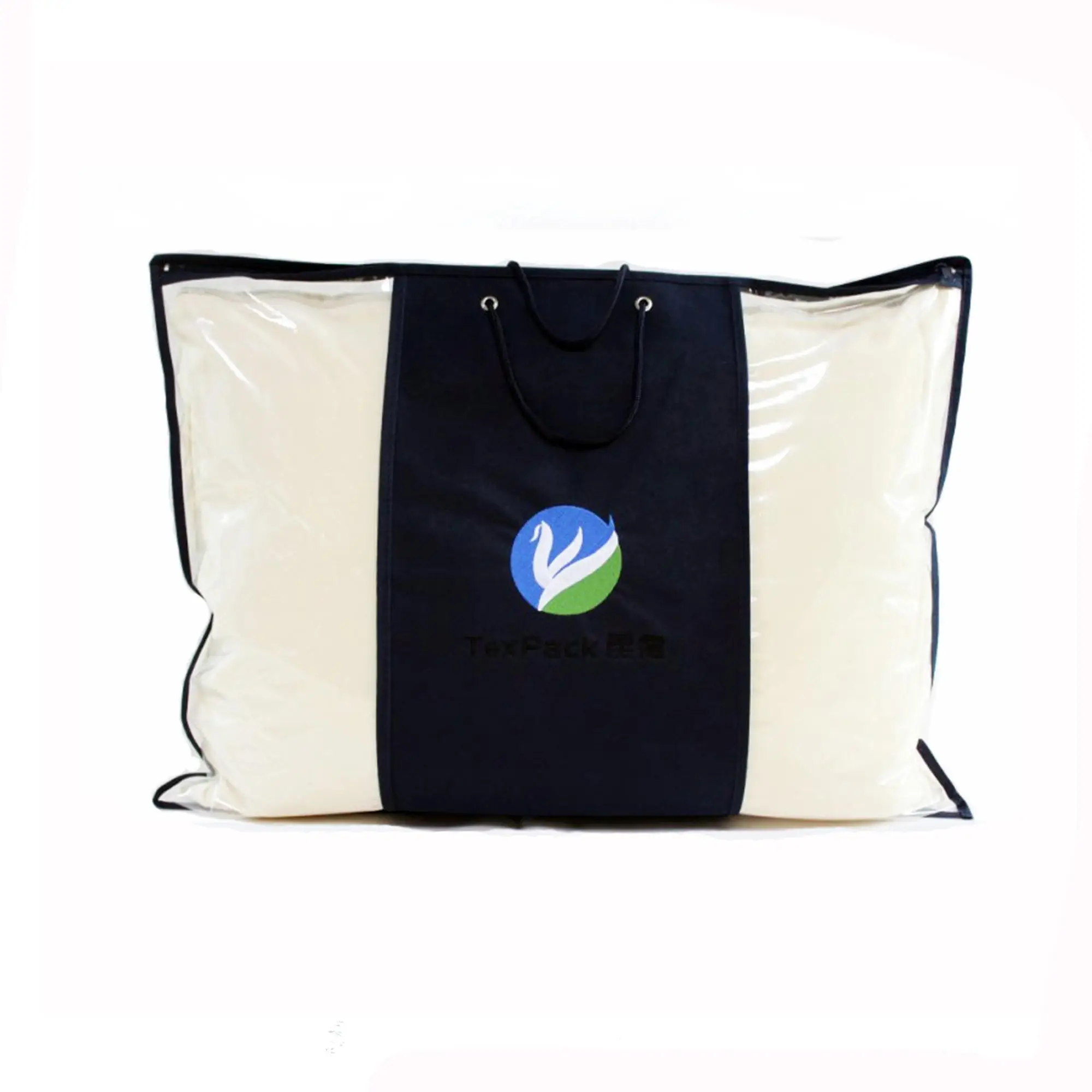 Pp Non Woven Pillow Storage Bag For Bedding Packaging With Clear Window