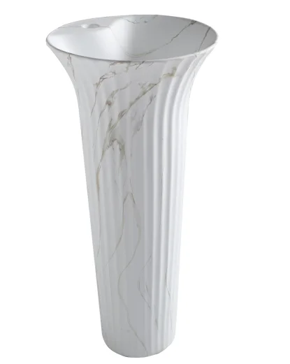 Wholesale Low Price Kitchen Ceramic Basin Bathroom Hand Wash Pedestal Basin from China Factory