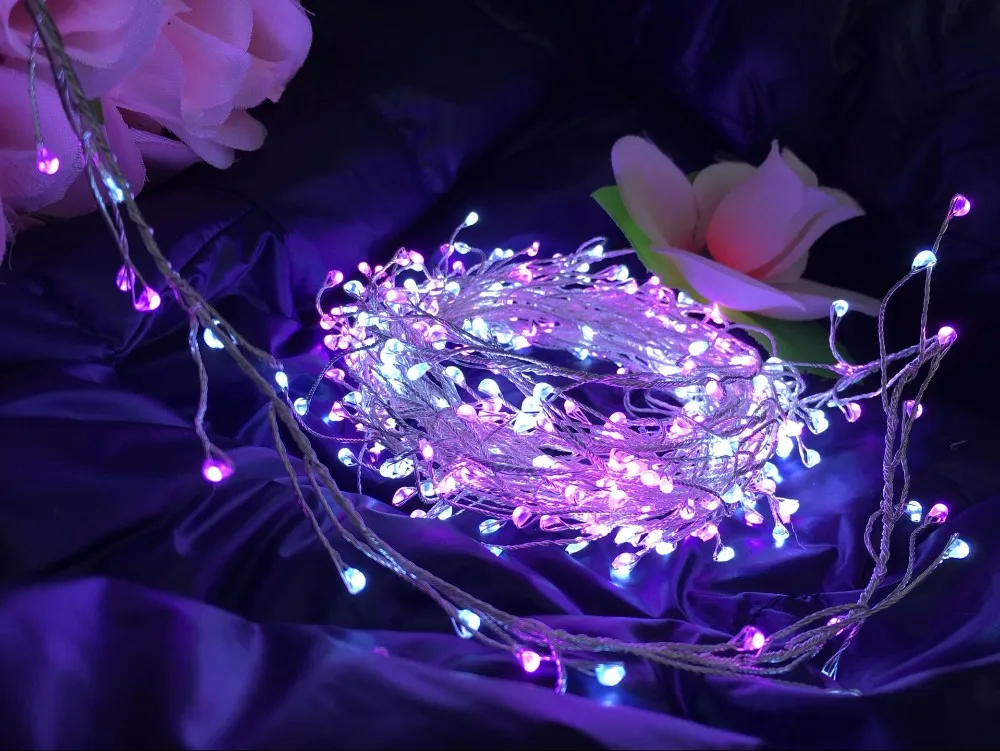 Christmas Cluster Lights Micro Led Copper Wire Cluster Fairy Lights ...