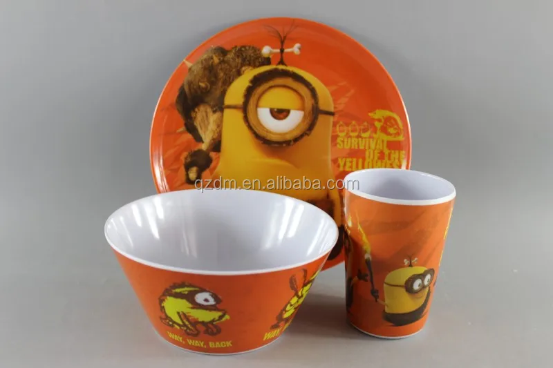 3pcs Melamine children Tableware set
