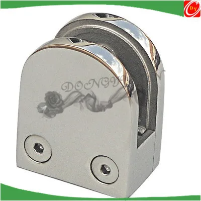 D Shaped Glass Clamps, glass brackets fittings