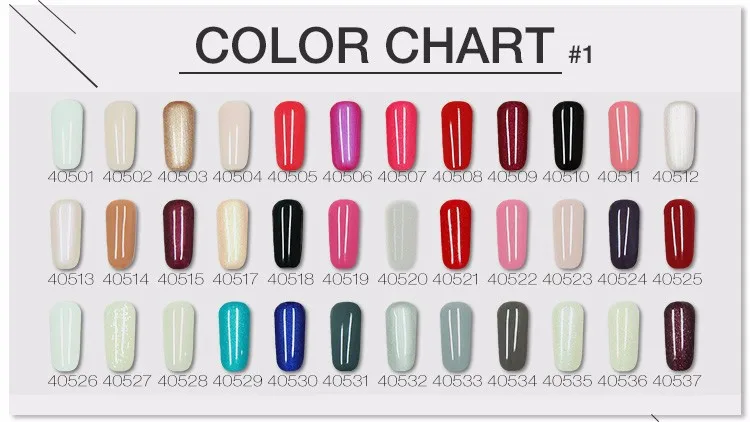 CCO IMPRESS for nail art nail polish gel nail chart color, View nail ...