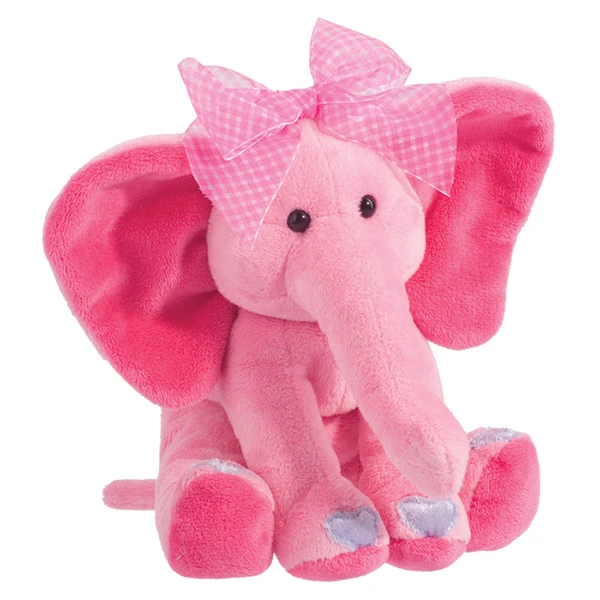 stuffed pink elephant