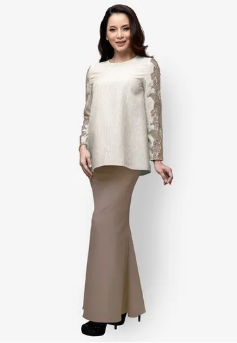 2021 Latest  Fashion  Lace Design Baju  Kurung  baju  Kurung  
