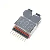 Hot selling Low Voltage Buzzer Alarm 1-8S Lipo\/Li-ion\/Fe Battery Voltage 2IN1 Tester