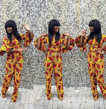 women's african print jumpsuit